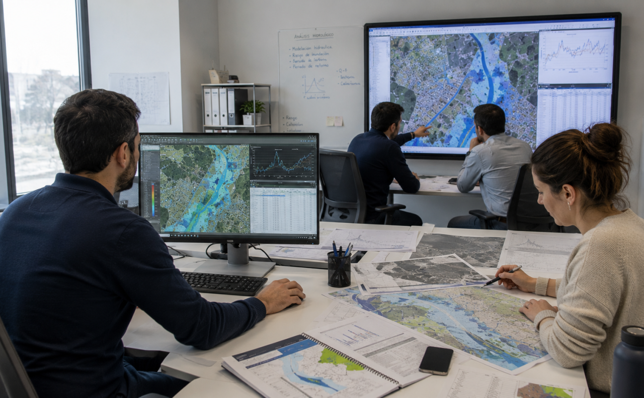 VKM Estudios Inundabilidad · Estudios de Inundabilidad y Análisis de Riesgos Hidráulicos para Proyectos, Terrenos y Actividades en Zaragoza